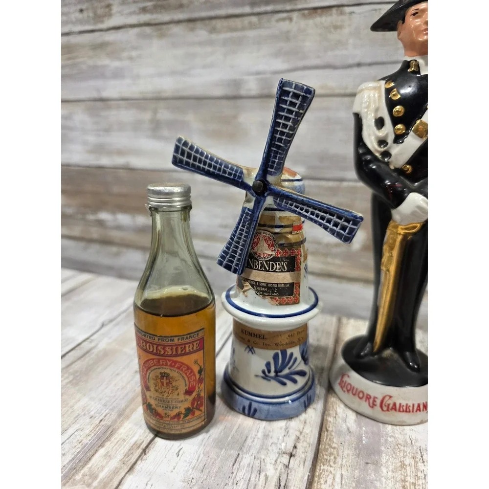 Liquore Galliano Miniatures Collection Windmill Soldier Bottles Barware Collect‎